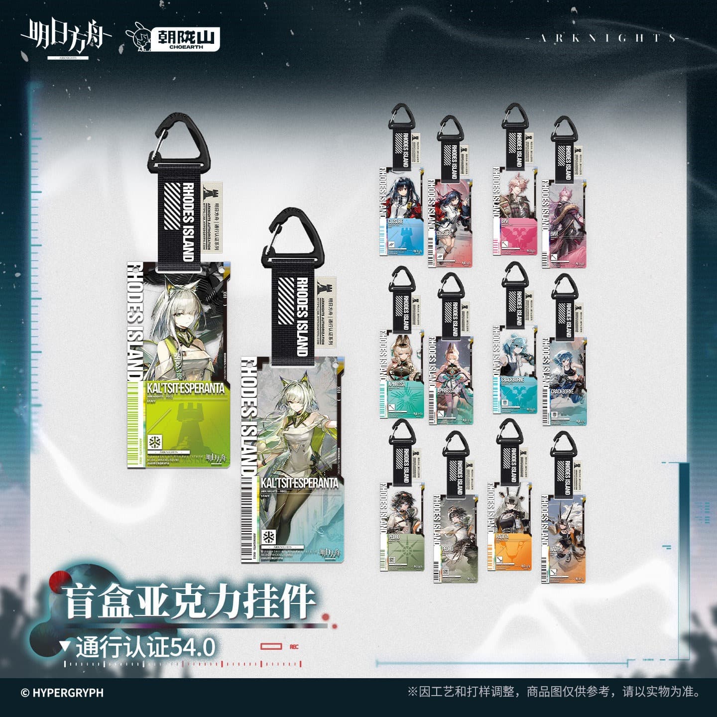 Arknights Blind box Acrylic Pendant-Pass Certification 54.0