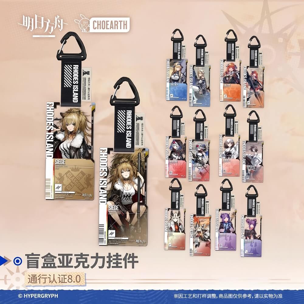 Arknights Blind box Acrylic Pendant-Pass Certification 8.0