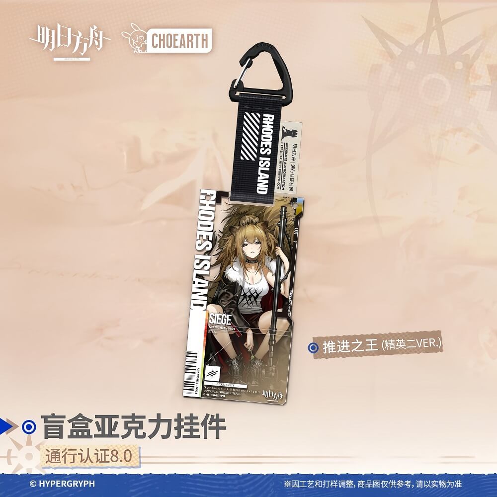 Arknights Blind box Acrylic Pendant-Pass Certification 8.0