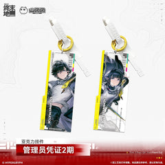 Arknights: Endfield Acrylic Keychain Administrator Certificate Series Vol 2.0