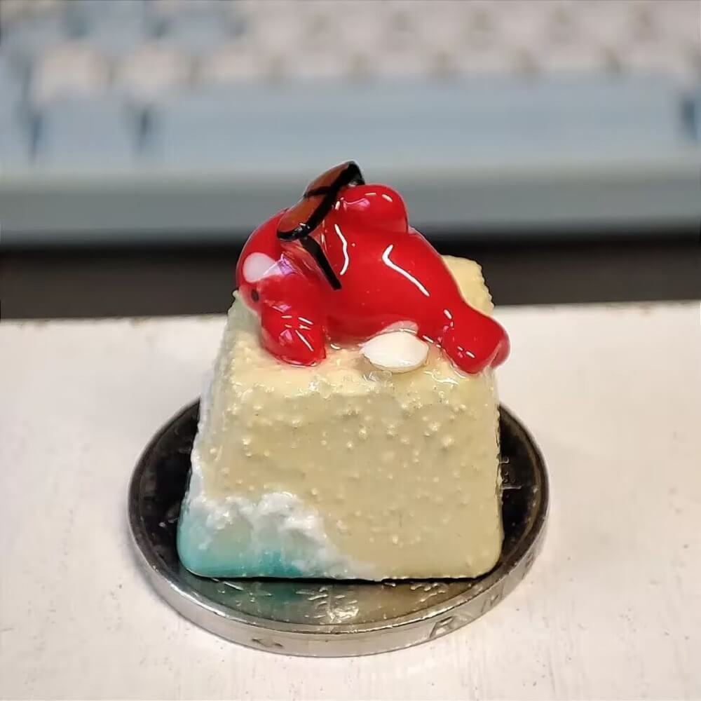 Arknights Skadi Red Killer Whale keycaps