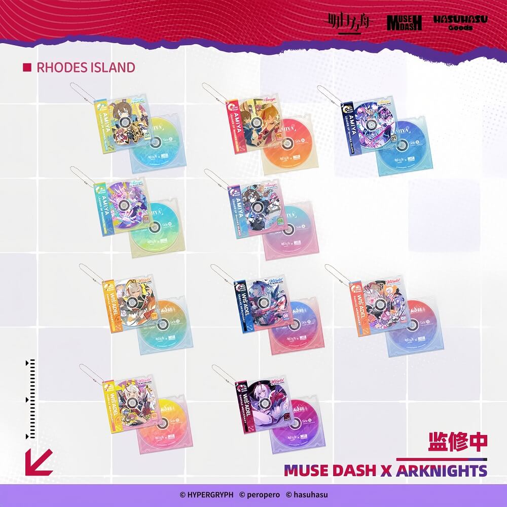 Arknights X Muse dash Illustrated Loaded CD Locket Blind Box