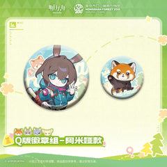 Arknights ×Hongshan Zoo – Chibi Badge Set