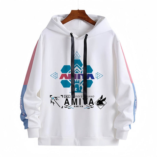 Arknights Amiya Character Style Hooded Sweatshirt