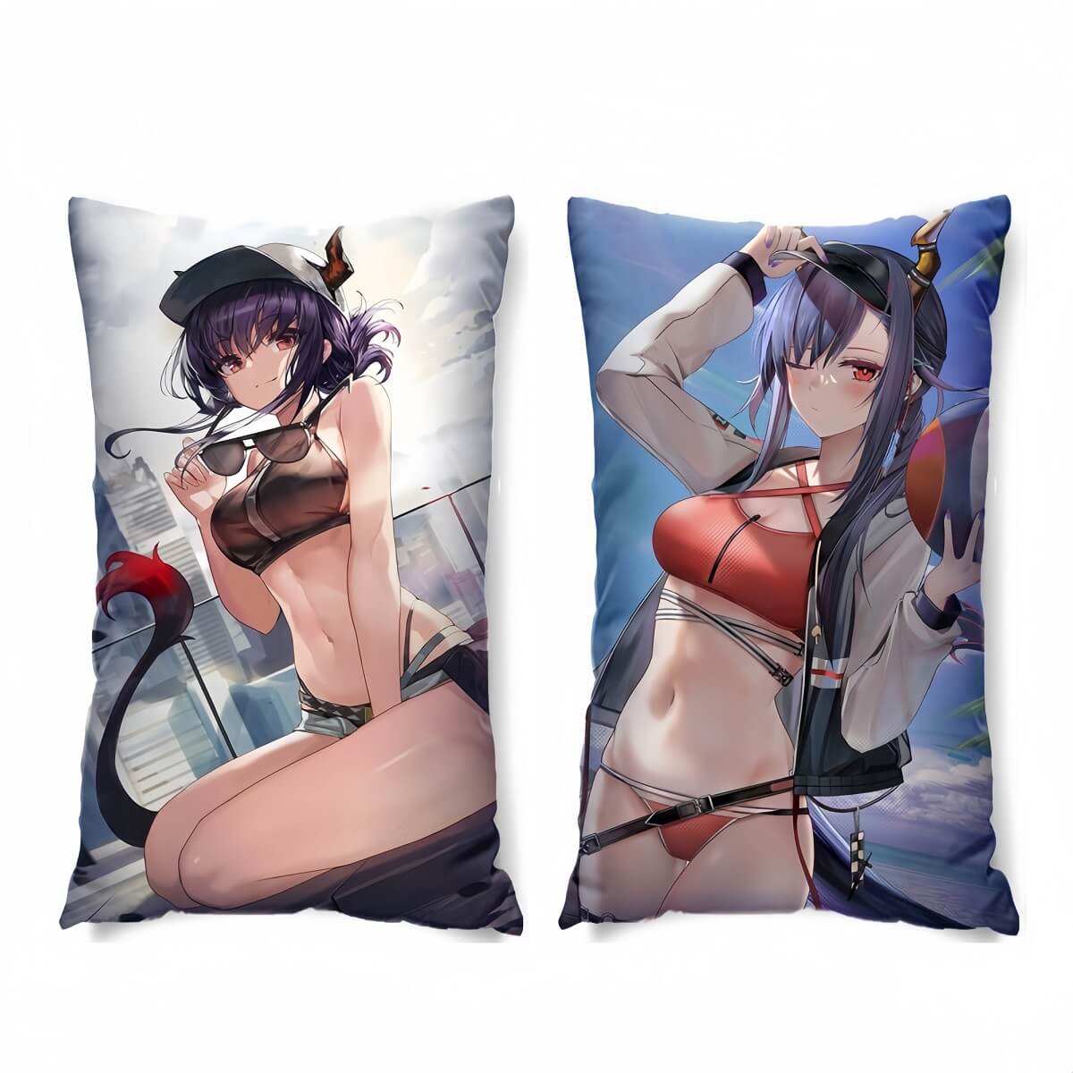 Arknights Chen swimsuit beautifully painted pillow