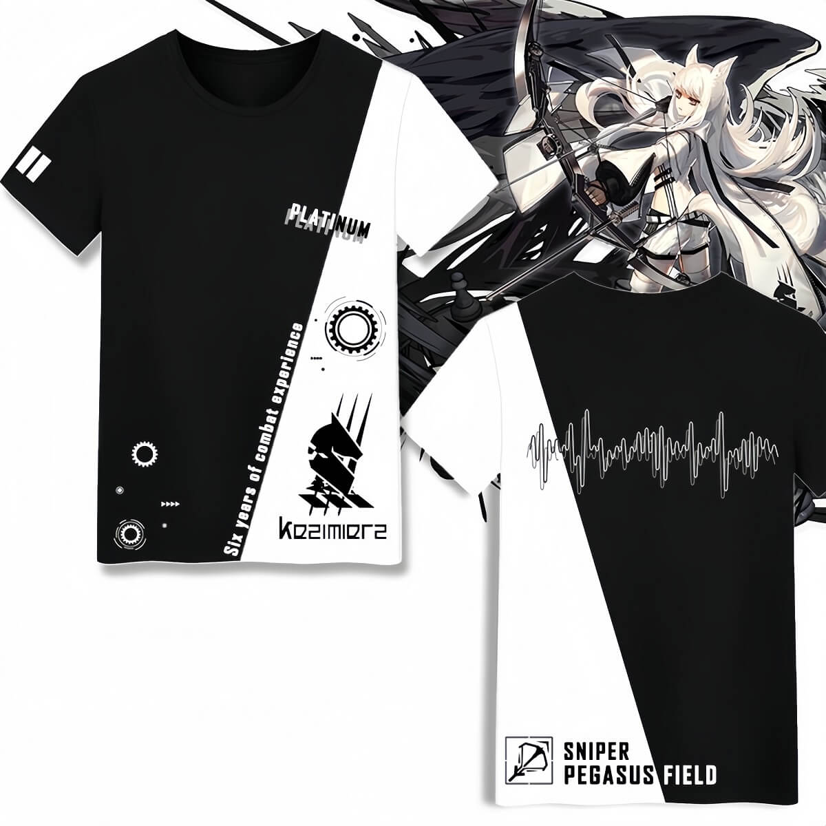 Arknights Platinum character style T-shirt