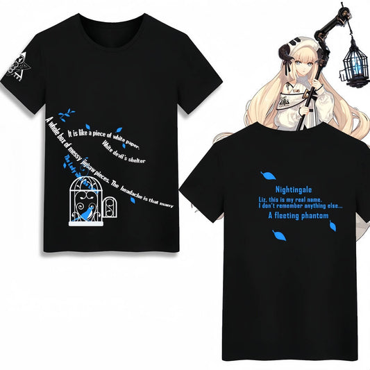 Arknights Nightingale Character Style T-shirt