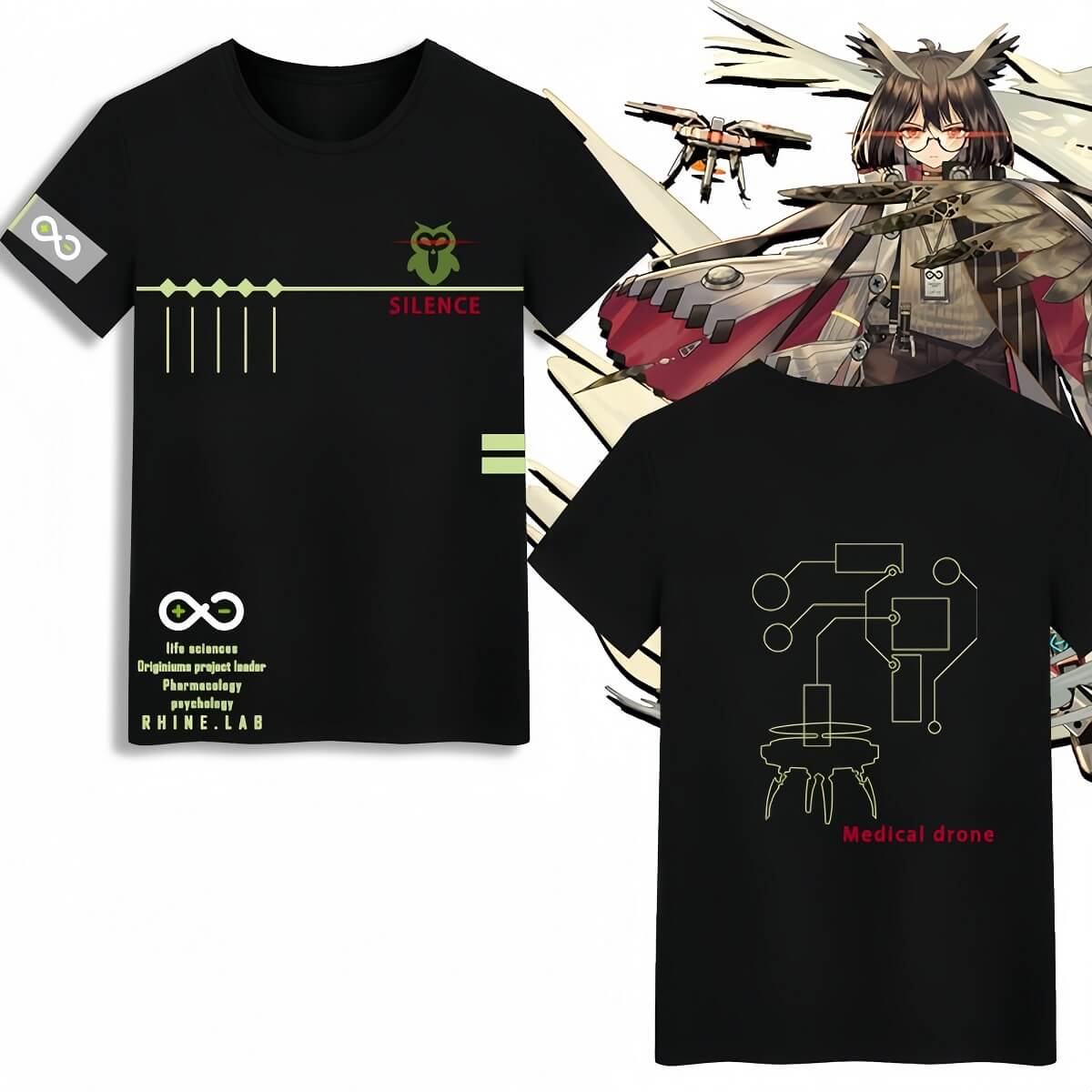 Arknights Silence character style T-shirt