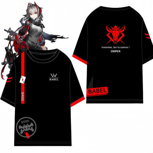 Arknights W Character Style T-shirt