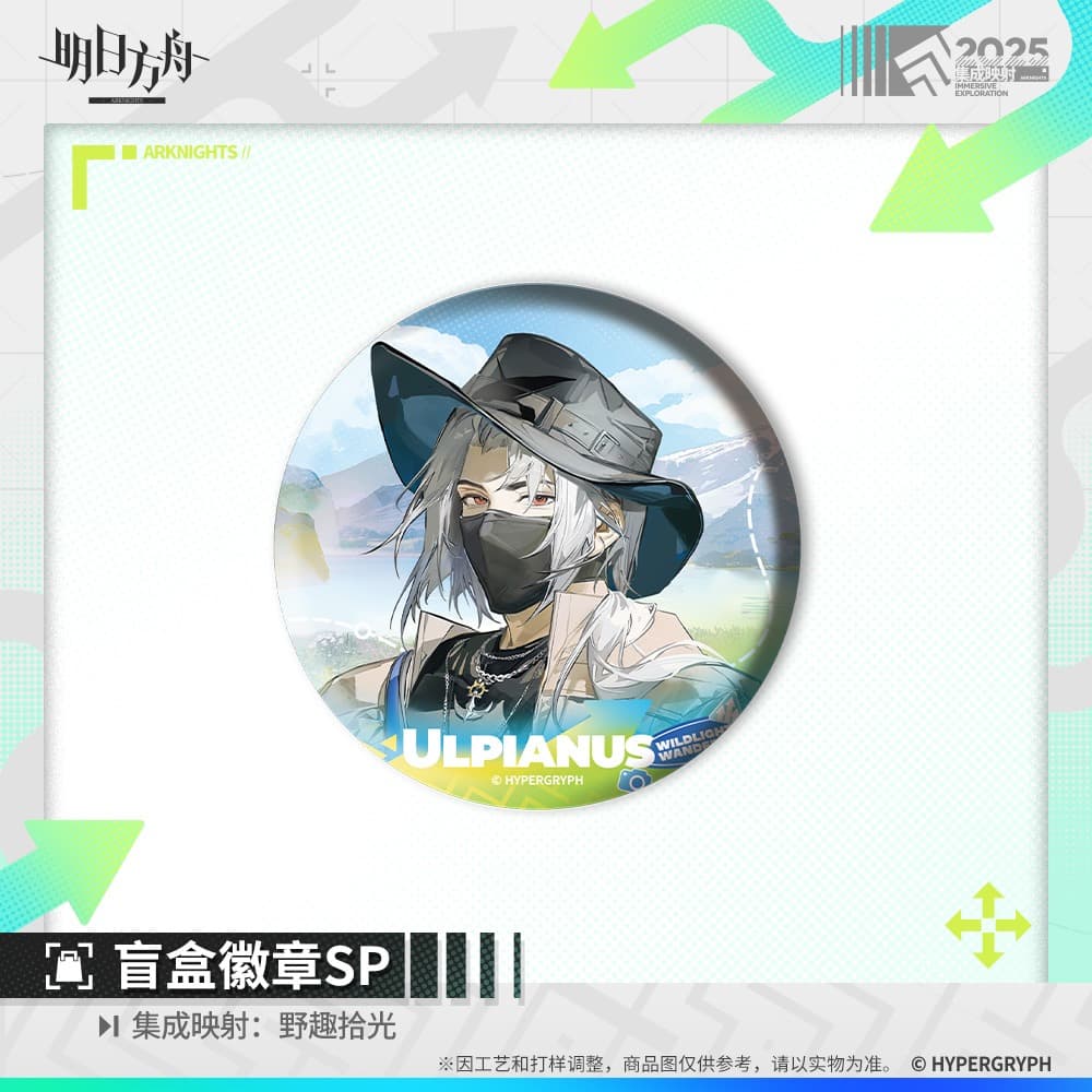 Arknights Blind Box Badge - Doctor  Amiya  Ulpianus  Necrass  Skadi  Lemuen