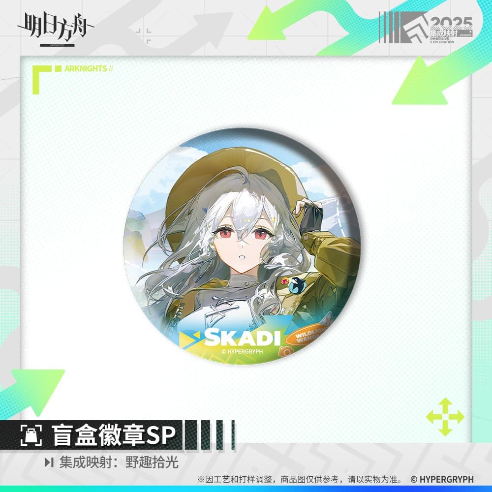 Arknights Blind Box Badge - Doctor  Amiya  Ulpianus  Necrass  Skadi  Lemuen
