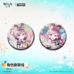 Arknights Character Badge Set - Angelina the Mellow Wish  Thumpy  Mechanist