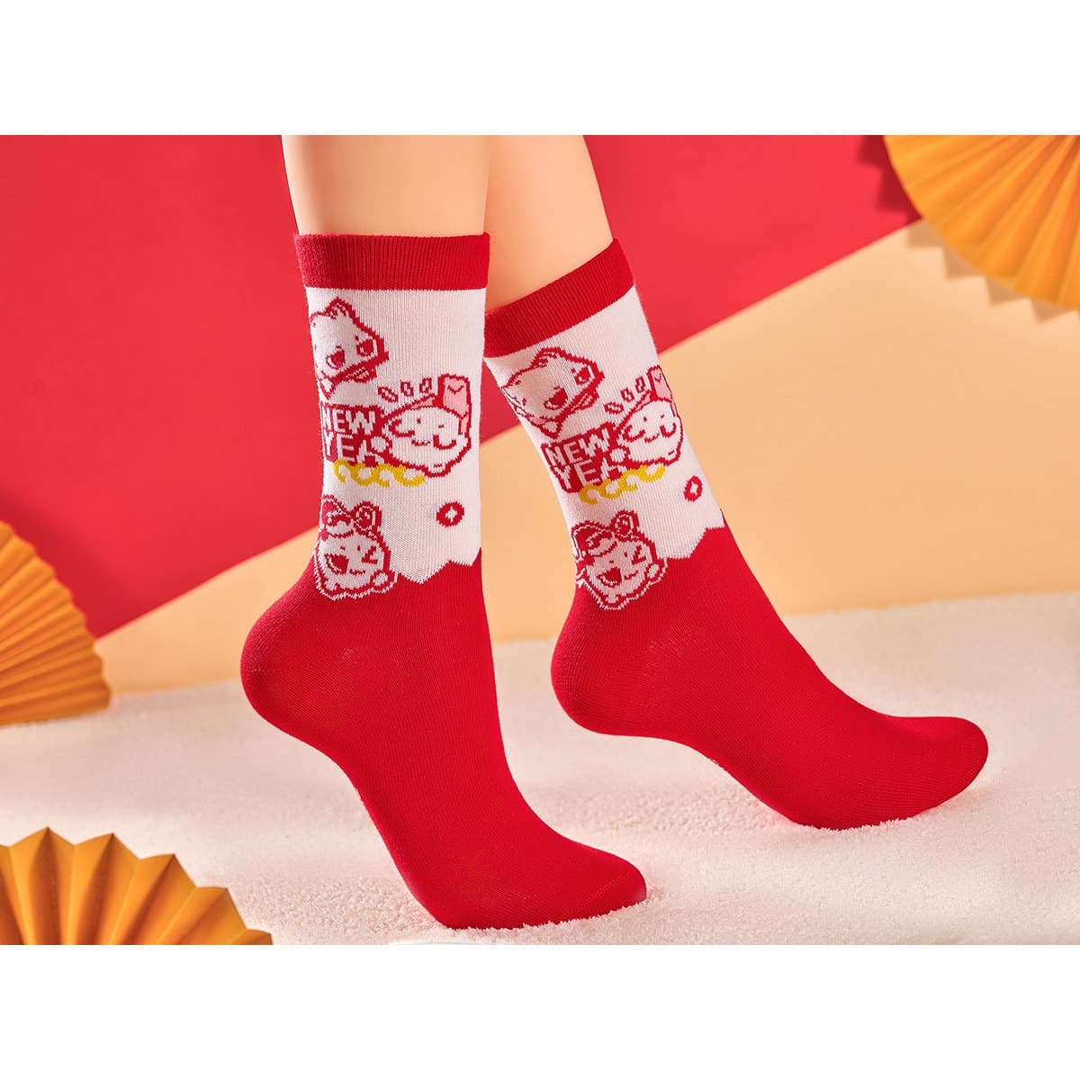 Arknights: Endfield × Lawson Jacquard mid-calf Socks