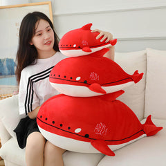 Skadi red killer whale matching pillow